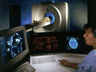 CT scanner in operation