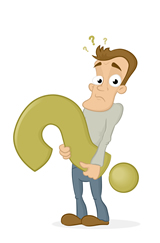 man with question mark