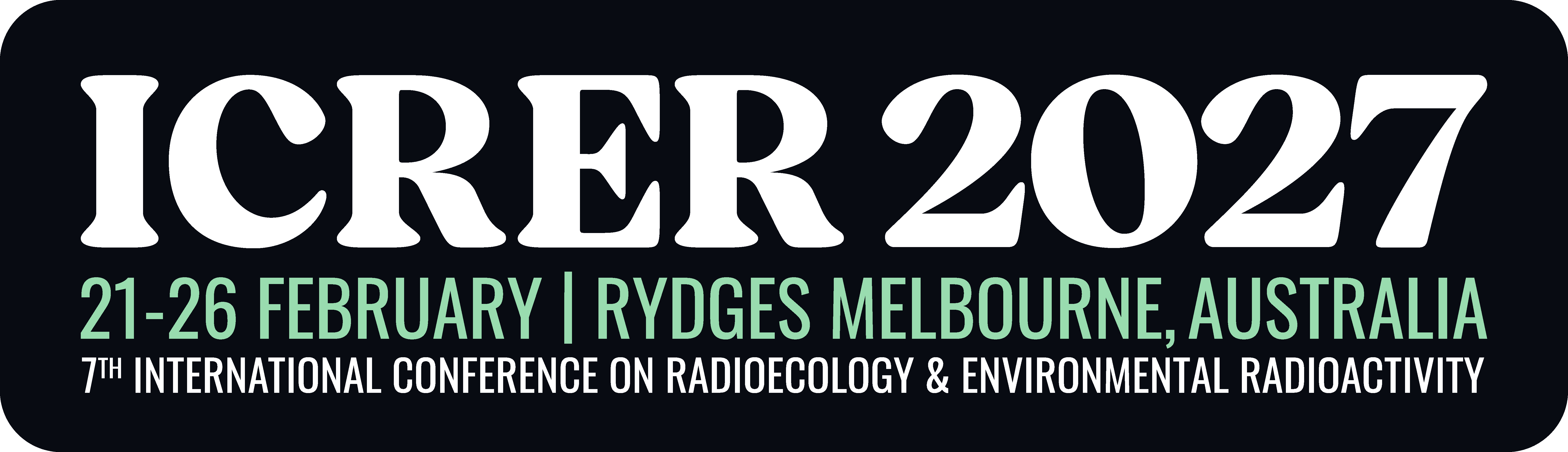 ICRER 2027 logo text