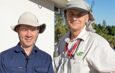 Installation of the UV sensor in Emerald, Queensland