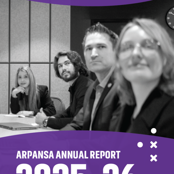 A front cover of ARPANSA's annual report 2025 - 26