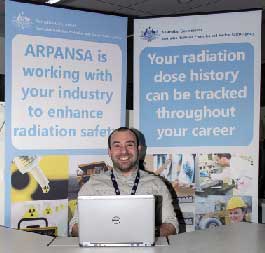 A member of ARPANSA’s Dose Register Team at work